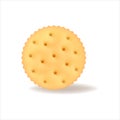 of round biscuit cracker with simple gradients