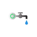 vector stock tap water template design