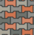 Vector stones floor tile seamless pattern