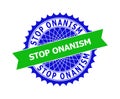 STOP ONANISM Bicolor Clean Rosette Template for Stamp Seals