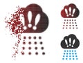 Dust Pixel Halftone Storm Cloud Icon Royalty Free Stock Photo