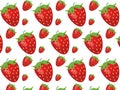 Vector Strawberries pattern background