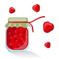 Vector strawberry jam