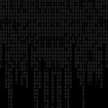 Vector streaming binary code background. Data and technology, decryption and encryption Royalty Free Stock Photo