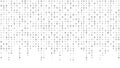 Vector streaming binary code background. Matrix background with numbers 1.0. Coding or hacking concept. Royalty Free Stock Photo