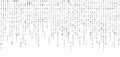 Vector streaming binary code background. Matrix background with numbers 1.0. Coding or hacking concept Royalty Free Stock Photo