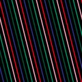 Vector stripe pattern. Simple seamless texture with thin diagonal colorful lines Royalty Free Stock Photo