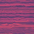 Vector striped background. Abstract color waves. Sound wave oscillation. Funky curled lines. Elegant wavy texture. Royalty Free Stock Photo