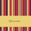 Vector striped background with place for text