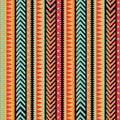 Vector stripes pattern. tribal texture, colorful ornament