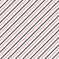 Vector stripes of red line seamless diagonal pattern. Royalty Free Stock Photo