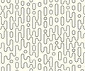 Vector stroke repeatable concept of halftone lines, round shapes empty. Seamless stripes not filled, overlay, pattern. Isolated.