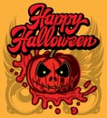 Vector stylish color party poster for happy halloween
