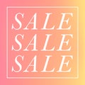 Vector stylish simple sale illustration