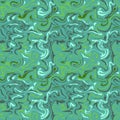 Vector stylization of mint green marble paper, seamless pattern. Texture for web, print, wallpaper, summer spring