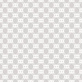 Vector subtle geometric seamless pattern with rounded grid, net, mesh, lattice Royalty Free Stock Photo