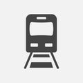 Vector subway icon. Illustration of metro icon