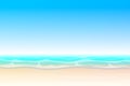 Vector summer cartoon seascape, landscape Royalty Free Stock Photo