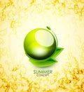 Vector summer concept Royalty Free Stock Photo