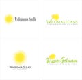 Vector summer floral consultancy business logo design