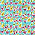 Summer Fruits Patterns Royalty Free Stock Photo