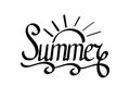 Vector Summer Hand Lettering.