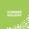 Vector summer holiday banner with place for your content.
