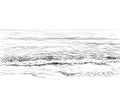 Summer seascape sketch