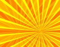 Vector Sun Beams Background, Bright Orange and Yellow Colors, Stage Illumination Backdrop.