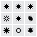 Vector sun icon set