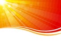 Vector sun rays Royalty Free Stock Photo