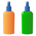 Vector suncare bottles