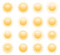 Vector suns icons