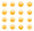 Vector suns icons