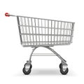 Vector Supermarket Trolley Royalty Free Stock Photo