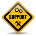 Vector support sign Royalty Free Stock Photo