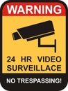 vector surveillance and CCTV camera yellow