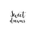 Vector sweet dreams calligraphy design Royalty Free Stock Photo