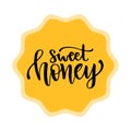 Vector Sweet Honey badge. Label design.