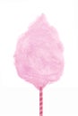 Vector sweet pink cotton candy isolated on white background. Realistic illustration. EPS10