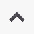 Vector swipe up icon isolated on background
