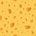 Vector swiss cheese seamless texture