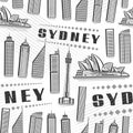 Vector Sydney Seamless Pattern