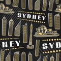 Vector Sydney Seamless Pattern