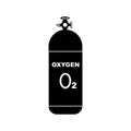 vector symbol illustration, oxygen cylinder icon