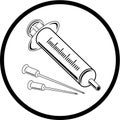 Vector syringe icon