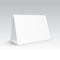 Vector Table Blank Stand Holder Menu Paper Calendar Card Isolated