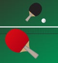 Vector Table tennis game Royalty Free Stock Photo