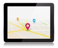 Vector Tablet Map Location App