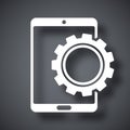 Vector tablet settings icon